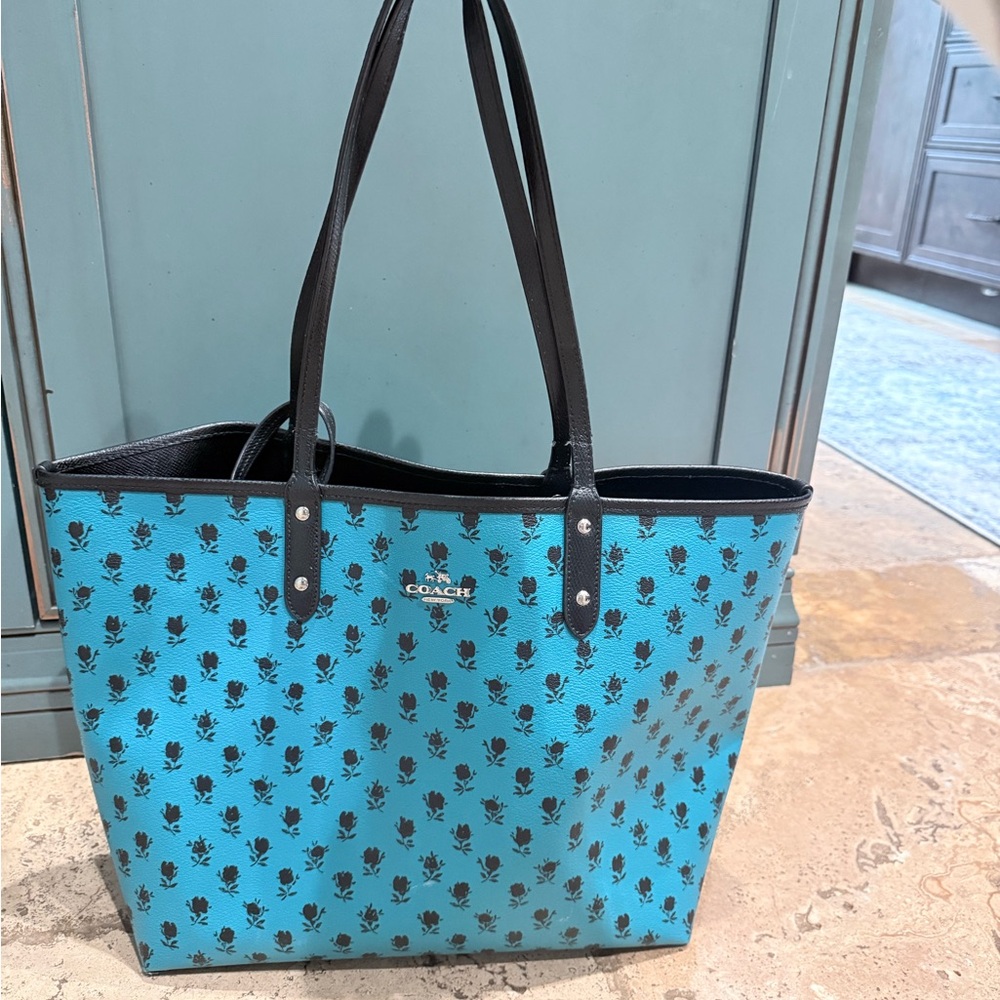 Coach reversible tote bag